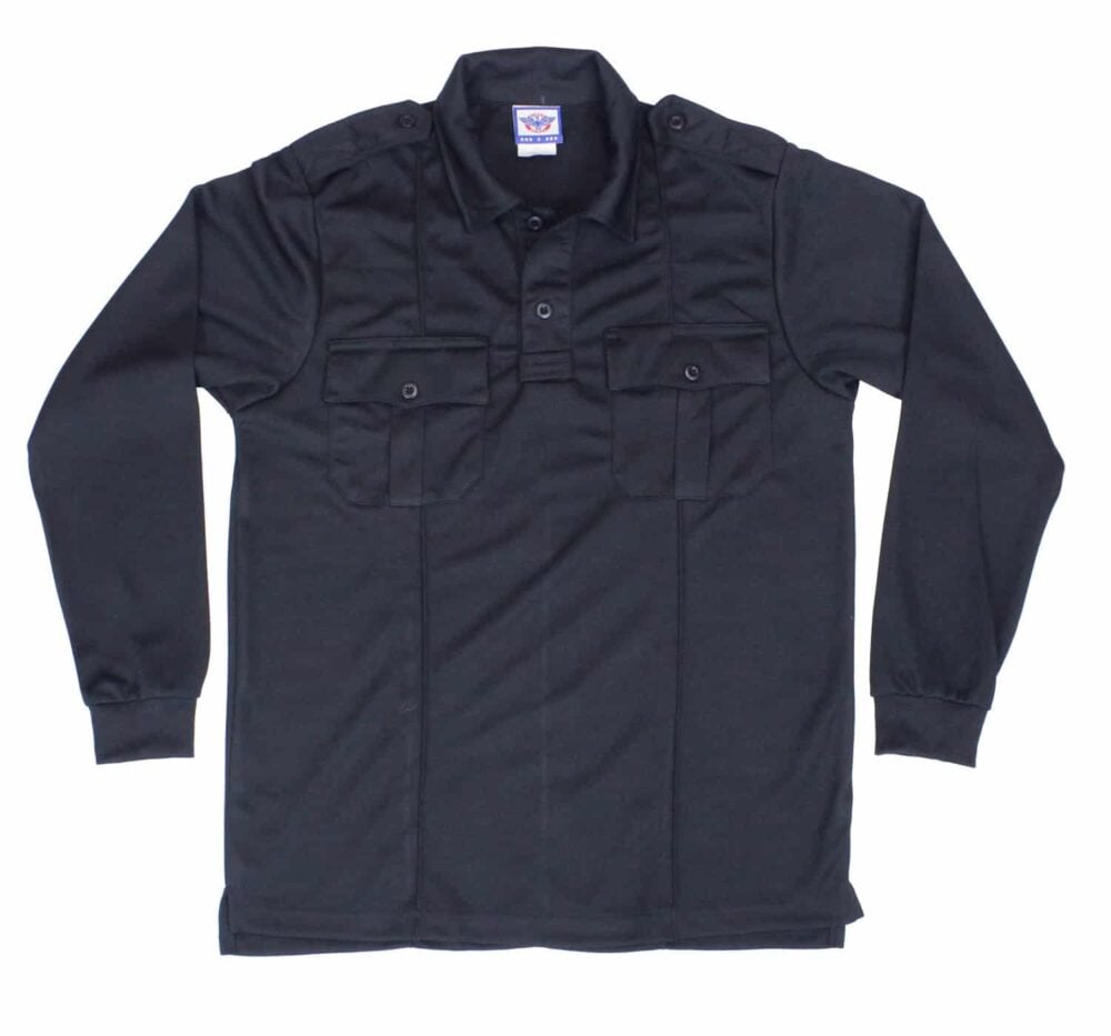 Pro-Dry Long Sleeve Polo Shirt with Two Pockets - Discontinued